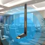 USB bluetooth 5.4 Adapter 150M Wireless Dongle Adapter Drivers Free Supports Windows 11/10/8.1/7 for PC Music Audio Receiver Transmitter