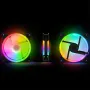 120mm PC-datorfläkt kylning 6PIN justerbar RGB LED 12cm ljudlös fläkt 5V DC ARGB fläkthastighet justerbar