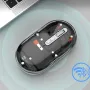 R8 Transparent Trådlös Bluetooth-Mus 800/1200/1600 DPI Tyst Uppladdningsbar PC Stationär Bärbar Dator Universalmus