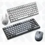 Lenovo Xiaoxin K1 ワイヤレスキーボードとマウスセット 84キー 2色キーキャップ キーボード、3段階DPI調整可能 人間工学設計 マウスコンボ デスクトップPCコンピューター用
