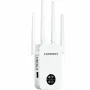 COMFAST 1200Mbps スマートスクリーン WiFi リピーター、外部アンテナ 4 本付き 2.4G/5.8GHz Wi-Fi エクステンダー アンプ、ホームルーターカバレッジ用