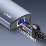 Estação de acoplamento LDNIO DS-16H 6 em 1 Tipo C Adaptador USB com USB 3.0*3 / RJ45 / USB-C PD / HD para PC e laptop