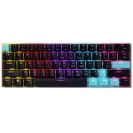Delux KM36 61 Keys Wired Mechanical Keyboard RGB Light Two-color Injection Keycaps USB E-Sports Ergonomics Gaming Keyboards