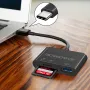 MicroDrive TY1-3 3'ü 1 arada USB Hub'ları USB3.0 SD/TF Kart Okuyucu Yuvası ile PC Dizüstü Bilgisayar Klavye Fare U Disk için