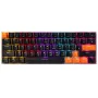 Delux KM36 61 Keys Wired Mechanical Keyboard RGB Light Two-color Injection Keycaps USB E-Sports Ergonomics Gaming Keyboards