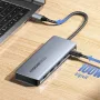 ESSAGER 6'sı 1 arada Tip-C Yerleştirme İstasyonu M.2 NVMe Muhafazası / USB3.2 Gen2*2 / PD100W USB-C / USB-C Veri / HD1.4 Çoklu Bağlantı Noktalı Ayırıcı Adaptörü PC Dizüstü Bilgisayar TV Bilgisayar için