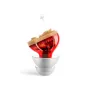 Red & Blue Mini Noise Canceling Hearing Earbuds In-Canal Earphones Headset Sound Amplifier