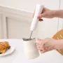 USB Rechargeable Electric Milk Frother Whisk With 3-Speed Dual Stirring Heads Ideal for Coffee, Milk Tea, and Egg Beating