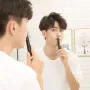 SHOWSEE Electric Nose Hair Trimmer 360° Rotating Floating Blade with Washable Removable Cutter Head High Speed Low Noise