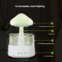 450ML Household Humidifier Large Fog Capacity Household Bedroom Lamp Raindrop Wood Grain Essential Oil Aromatherapy Machine
