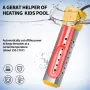 2000W 220V Floating Bucket Heater Immersion Water Heater with Thermostat Electric Water Heater High Power Water Heater