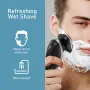 [US Direct] MOOSOO S8 Shaver All-round Floating Head Shaver Waterproof Rechargeable Men's Electric Shaver Hair Clipper for Wet/Dry Use