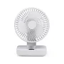 Mini Desktop Fan Shaking Usb Air Cooler 4 Gear Wind Speed 4000Mah Battey Capacity Angle Adjustment Low Noise for Office Room