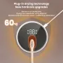 USB Smart Wall Mounted Toothbrush Sterilizer Punch-Free Single Toothbrush Dryer UV Sterilization with LED HD Display Automatic Induction Opening Closing