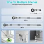 Multifunctional Electric Cleaning Brush Voice Handheld Brush Automatic Rotating Telescopic Pole Cordless Floor Cleaning Brush