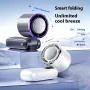 Portable USB Mini Fan 100-Speed Handheld Foldable Cooling Fan with 120° Angle Adjustment for Travel & Outdoor Use