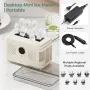 EXPED SMART Portable Mini Countertop Ice Maker Machine Quick 12 Solid Ice Cubes in 20 Mins Quiet & Compact for Home Office Camping Car Use