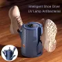 Household Smart Shoe Dryer Foldable Foot Warmer Heater Portable Electric Shoe Polisher Boots Socks Dryer Ultraviolet Sterilization