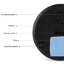 3-in-1 Sweeping Vacuum Mopping Rechargeable Smart Cleaning Robot 1200Pa Power Suction Large Capacity Dust Collection Box for Various Floors Black/White