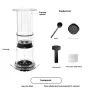 Outdoor Portable Hand-Press Coffee Maker Espresso Machine Portable French Press Coffee Maker Air Pressure Barista Tools with 100 Filter Paper