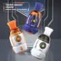 600pa Creative Mini Desktop Vacuum Cleaner Rocket Space Capsule Portable Handheld Cleaner USB Rechargeable for Desk Soft Car Cleaning