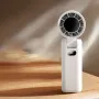 Handheld Fan Mini Fan with Digital Display 180° Folding Multi-Angle Air Supply USB Fan 3600mAh High Speed Fan