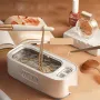 Ultrasonic Glasses Cleaning Machine Dual Compartment Jewelry Eyeglass Third Gear High Frequency Vibration Washing Machine