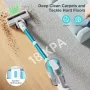 [US Direct] MOOSOO S6 Cordless Handheld Stick Vacuum 18 KPa Robot Vacuum Type C Rechargeable Washable HEPA with LED Light