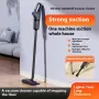 Handheld Small Cordless Vacuum Cleaner 120W 650ml Dust Cup 15kPA Suction LED Display Portable Vacuum 2000mAh Pet Cat Hair Mopping Machine
