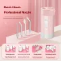 Portable Cordless Water Flosser with 4 Modes & 4 Nozzles Rechargeable IPX7 Waterproof 200ml Telescopic Water Tank Travel Oral Irrigator