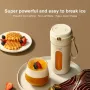 Blender jus portabel 350ml dengan 10 bilah juicer buah elektrik pengisian daya USB cangkir jus buah lemon jeruk mesin blender smoothie
