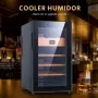 NEEDONE 48L Cooler Humidor, Electronic Cooler Humidor with Heating (300 Capacity) with Spanish Cedar Wood Shelves & Drawer with Hygrometer, Upgraded Version Cooler Humidor, 1.7 Cu Ft