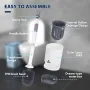Silicone Plus Liquid Toilet Brush No Dead Corner Toilet Cleaning Brush Water Spray Soft Brush Long Handle TPR Silicone Refillable Brush with Wall Mounted Bathroom Cleaning