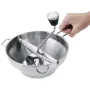 Molino de alimentos de acero inoxidable, mezclador de metal para verduras, zanahorias, tomates, patatas y arroz.