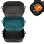 1 peça assadeira de silicone para fritadeira de ar, forno, frango frito, pizza, panela de silicone sem óleo, acessórios para fritadeira de ar