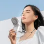 3 In 1 Handheld Cooling Fan 3 Speed Mini Folding Neck Hanging Fan Multifunctional 180° Adjustable Airflow Outdoor Fan USB Fan
