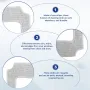 6pcs Window Cleaning Robot Mop Cloth Cleaning Cloth Towel Dusting Cloth for LIECTROUX YW910