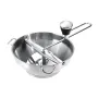 Molino de alimentos de acero inoxidable, mezclador de metal para verduras, zanahorias, tomates, patatas y arroz.