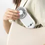 3 In 1 Handheld Cooling Fan 3 Speed Mini Folding Neck Hanging Fan Multifunctional 180° Adjustable Airflow Outdoor Fan USB Fan