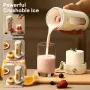 Blender jus portabel 350ml dengan 10 bilah juicer buah elektrik pengisian daya USB cangkir jus buah lemon jeruk mesin blender smoothie
