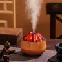 300ML Creative Simulation Charcoal Fire Humidifier Household Large Fog Volume Small Desktop Humidifier Bedroom Air Hydration Fireplace Simulation Humidifier