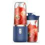 Portable USB Smoothie Blender Cup With 6 Blades 400ml Wireless Mini Charging Fruit Juicer And Food Blender With Ice Crushing Cup