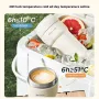 Bear Portable Blender Cup 300ml Hot & Cold Insulated Smoothie Juicer Cup 10-Blade Ice Crushing USB Rechargeable for Travel & Home