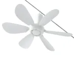 Tevorex 5 / 6 / 8 Leaves Electric Ceiling Fan Silent Low Noise Energy Saving with Remote Cable Lightweight Portable for Camping Bed Dormitory Tent