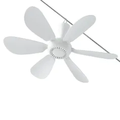 Tevorex 5 / 6 / 8 Leaves Electric Ceiling Fan Silent Low Noise Energy Saving with Remote Cable Lightweight Portable for Camping Bed Dormitory Tent