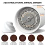 Bincoo Portable Manual Coffee Grinder with Ceramic Core Adjustable Grind Settings Travel-Friendly 25g Capacity Compact for Home & Camping