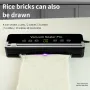 120W Vacuum Sealer Machine for Kitchen 30cm Sealing Built-in Cutter & Removable Drip Tray EU Plug Compact & Efficient