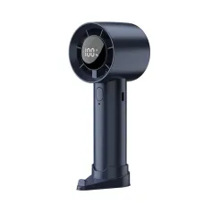 Tevorex Compact Rechargeable Cooling Fan with Type-C Fast Charging Five Adjustable Speeds LED Functional Display Lightweight Design