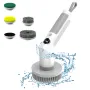 Multifunctional Electric Cleaning Brush Long Handle Retractable Household 2 Mode Rotating Speed Bathroom Brush Floor Tile Bathtub Brush