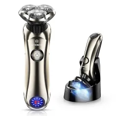 [US Direct] MOOSOO S8 Shaver All-round Floating Head Shaver Waterproof Rechargeable Men's Electric Shaver Hair Clipper for Wet/Dry Use